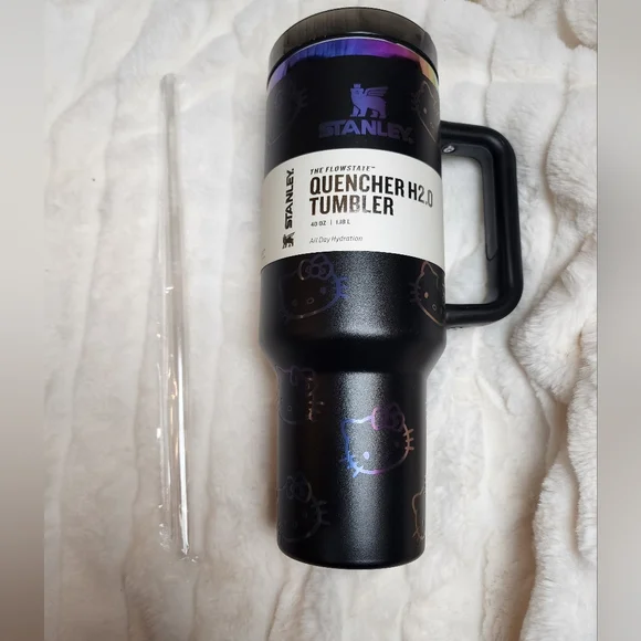 Black Hello Kitty Stanley Quencher H2.0 Tumbler - Picture 3 of 4